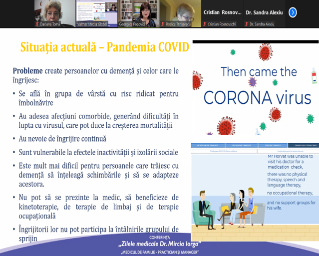 IndeedProject's tweet image. We had the great opportunity to speak about our project and the special chapter regarding Dementia in Times of Corona, at the Conference "Medical Days Dr. Mircia Iorga - Family Physician, Practitioner and Manager" that took place in a virtual format, during December 9-11