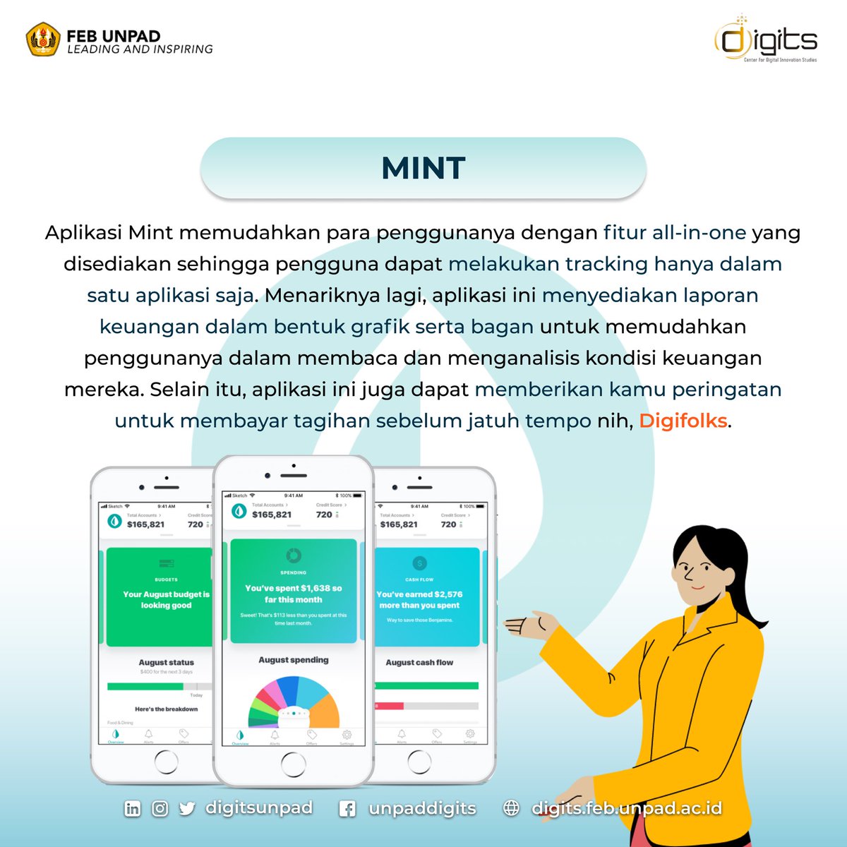 digitsunpad's tweet photo. Biasanya, di akhir tahun seperti ini banyak banget tawaran tawaran menggiurkan seperti pengeluaran liburan, pesta, promo belanja, dan masih banyak lagi.

Dan yang umumnya terjadi adalah kita tergiur dan menghabiskan uang tanpa ada pencatatan dan pengelolaan keuangan yang jelas. https://t.co/00QcEFOQHu