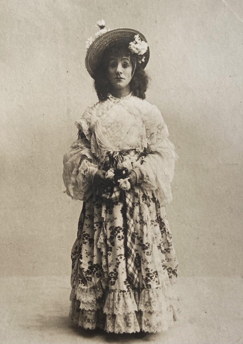 RobertWRossEsq's tweet photo. On #DanLeno Day, his Mother Goose is behind window 20 of the #ComedyHistorian #ComedyAdvent I love these franked cards. This was posted from Lytham St Anne in May 1903. The sender has written on the back: “Doesn’t Dan look sweet? Quite pretty” Lovely @musichallsoc @rickblackman01 https://t.co/tay70IKORM