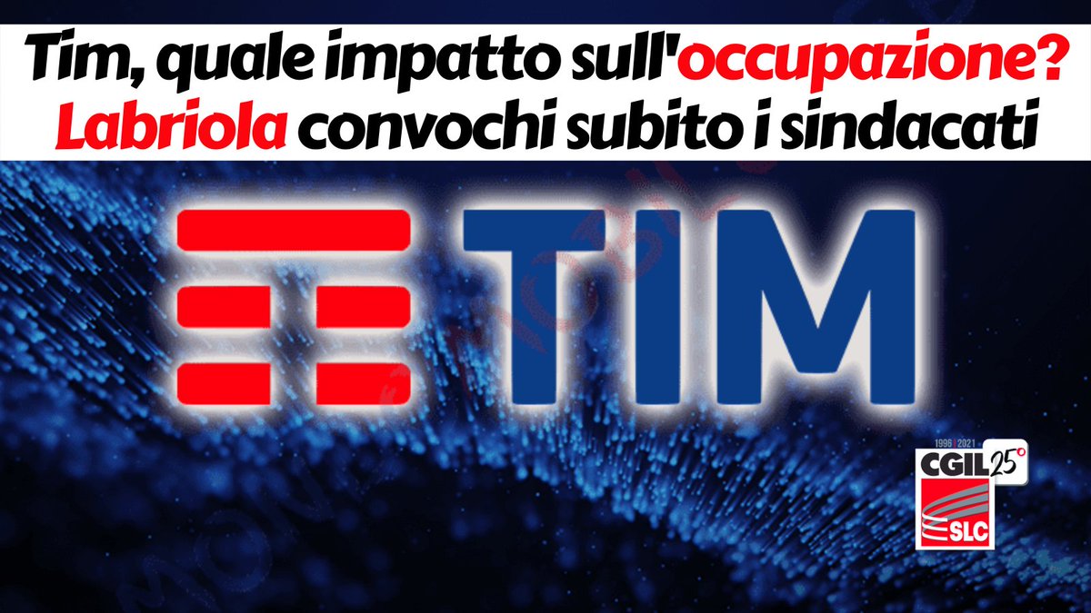 SlcCgil's tweet photo. 🟥 Il confronto tra la nuova dirigenza #Tim e i sindacati non è più procrastinabile! Qui la richiesta unitaria d'incontro urgente da parte di @SlcCgil, @FISTelNazionale, @UilcomNazionale al direttore generale Pietro Labriola 👉 https://t.co/89rNcmhmKc #nospezzatim #unicacometim https://t.co/9XpP64bKJF