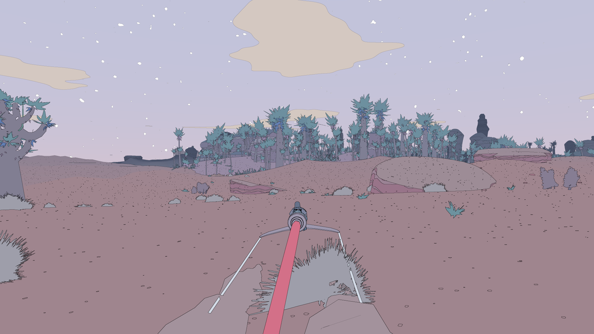daankei99's tweet image. I love this game is a completely faithful realization of the comic world of Moebius.