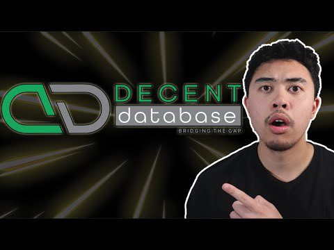 DecentDatabase's tweet photo. DECENT DATABASE IS THE NEXT BEST CRYPTO PROJECT - Crypto To Buy Now https://t.co/qTHUYjY0I2 via @YouTube https://t.co/xE438MtUj0