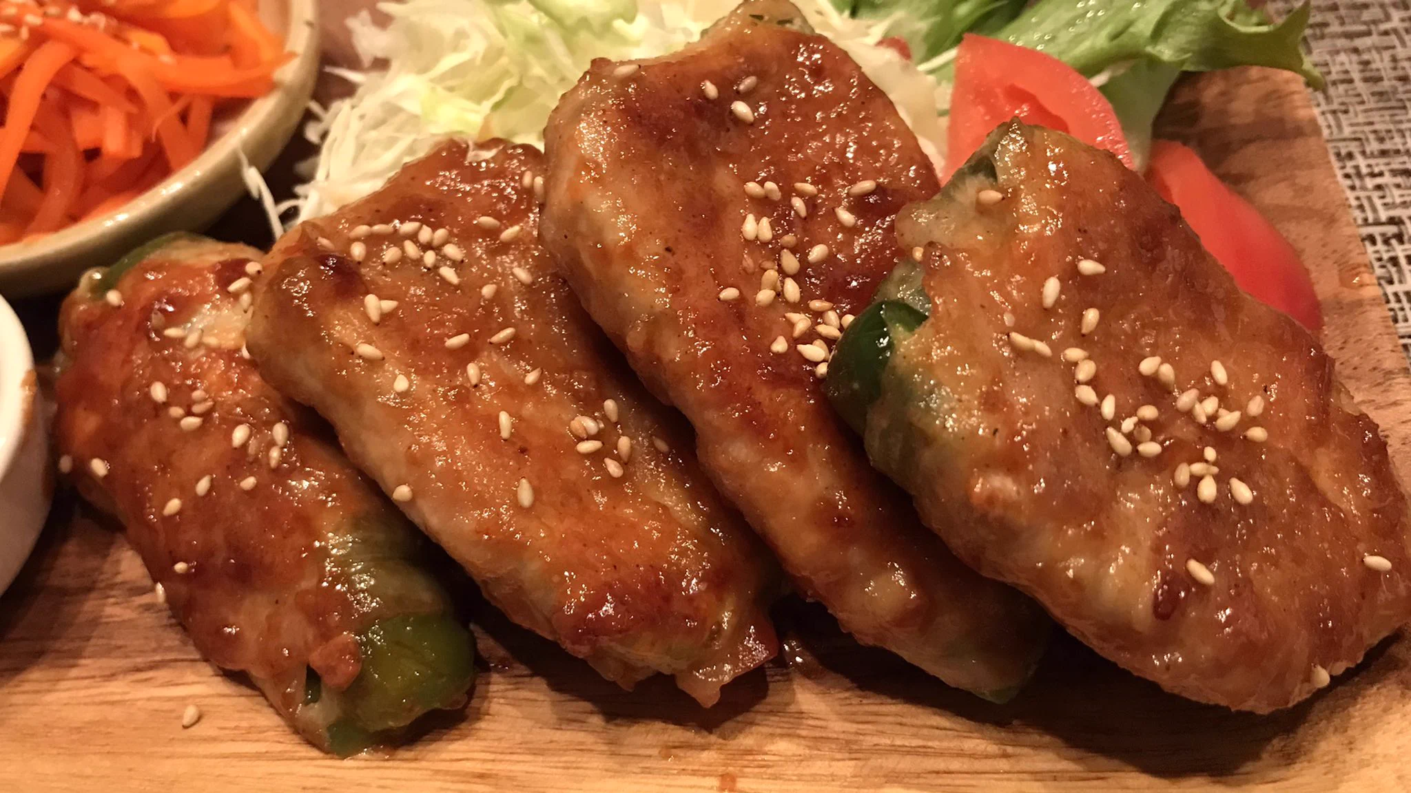 一番好きな食べ方！ピーマンのチーズ肉巻き！
