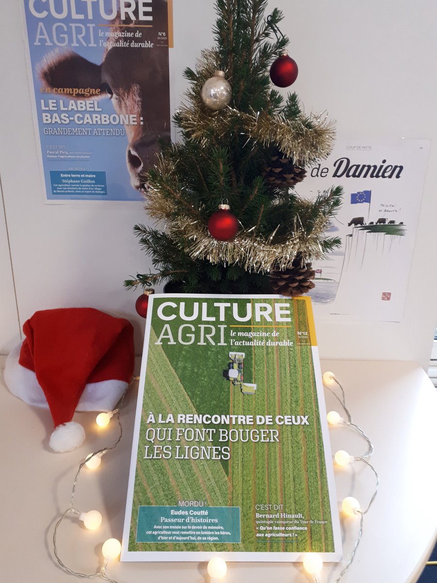 Il est déjà au pied du sapin...🎄🎅 Le dernier Culture Agri met en avant ceux qui font bouger les lignes ! 

Au sommaire : un exploitant associant agriculture et Histoire📖, Bernard Hinault🚴‍♂️,  ou encore une race de chèvre menacée🐐

Abonnez-vous ! campagnesetenvironnement.fr/abonnement-au-…