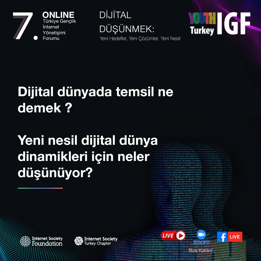 İnternetle ilgili daha birçok farklı konunun tartışıldığı Yedinci Youth IGF Turkey 23 Aralık Perşembe ISOC-TR katkılarıyla çevrimiçi gerçekleşiyor!

Kayıt ve daha fazla bilgi için hemen ziyaret edin! youthigfturkey.org #YouthIGFTurkey #YouthIGFTurkey2021