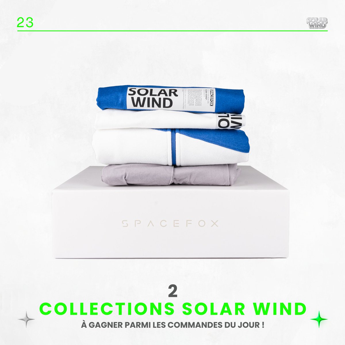 Spacefox_shop's tweet photo. Jour 23 : Aujourd'hui, tentez de gagner 2 collections complètes Solar Wind !
👉 https://t.co/p6qZMrrxCV
#SpaceSanta #Noël #spcfx #cadeaux #solarwind https://t.co/qe7iwFMVMf