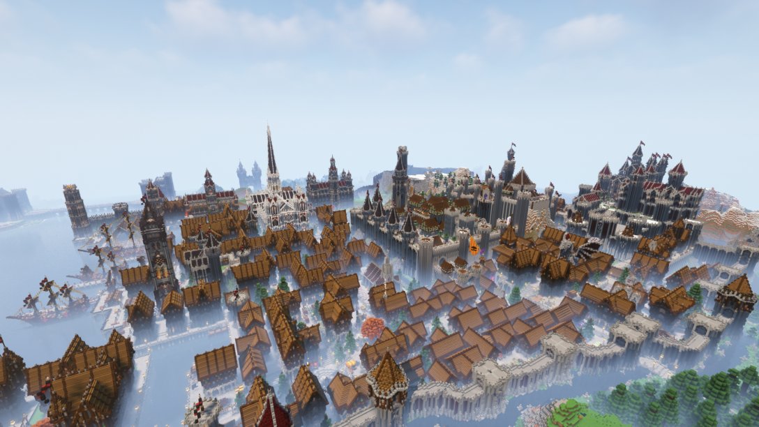 Play_MCFR's tweet photo. Aujourd'hui début d'une petite série "Un jour, un projet". Découvrez chaque jour un projet #Minecraft sur https://t.co/c91LIrIcqu!

Commençons avec la ville de ValnyFrost, capitale de l'empire Valkorion présente sur notre serveur survie ! https://t.co/aoi9IxuZoK