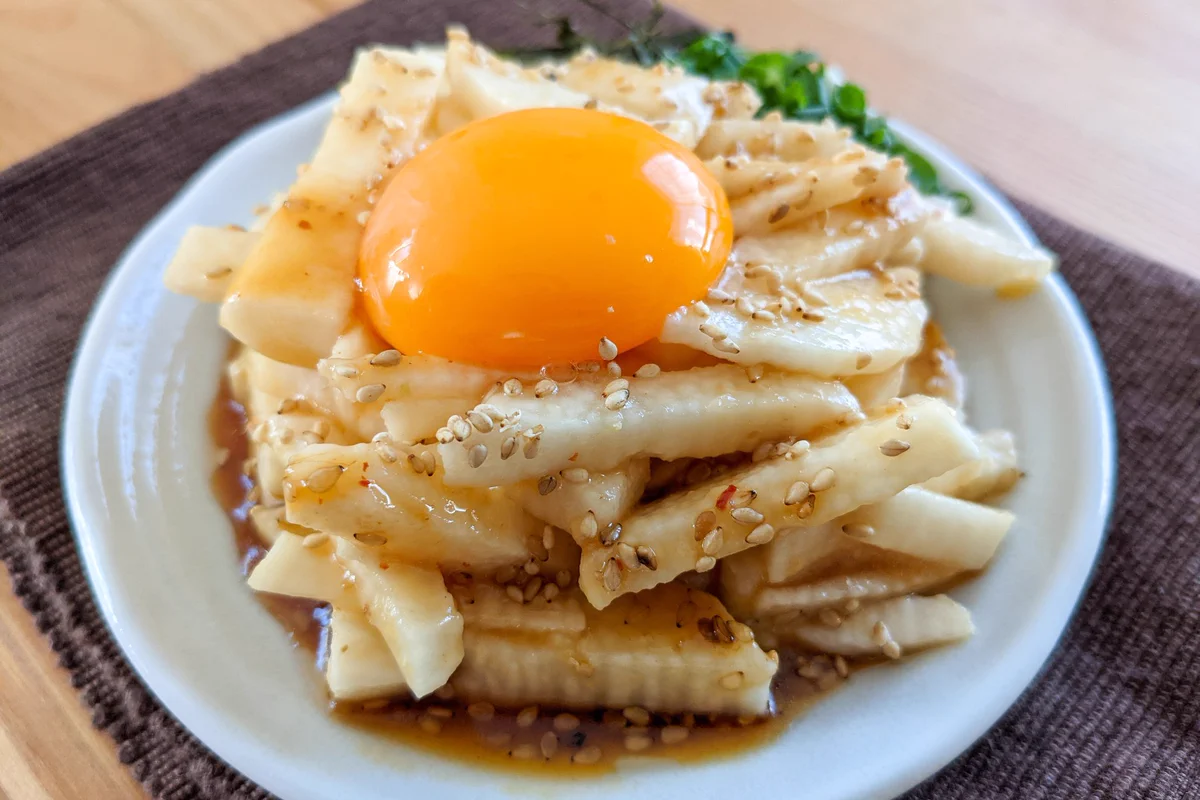 悪魔的に美味しい長芋のユッケ風！シャキシャキ食感が好きな方は是非