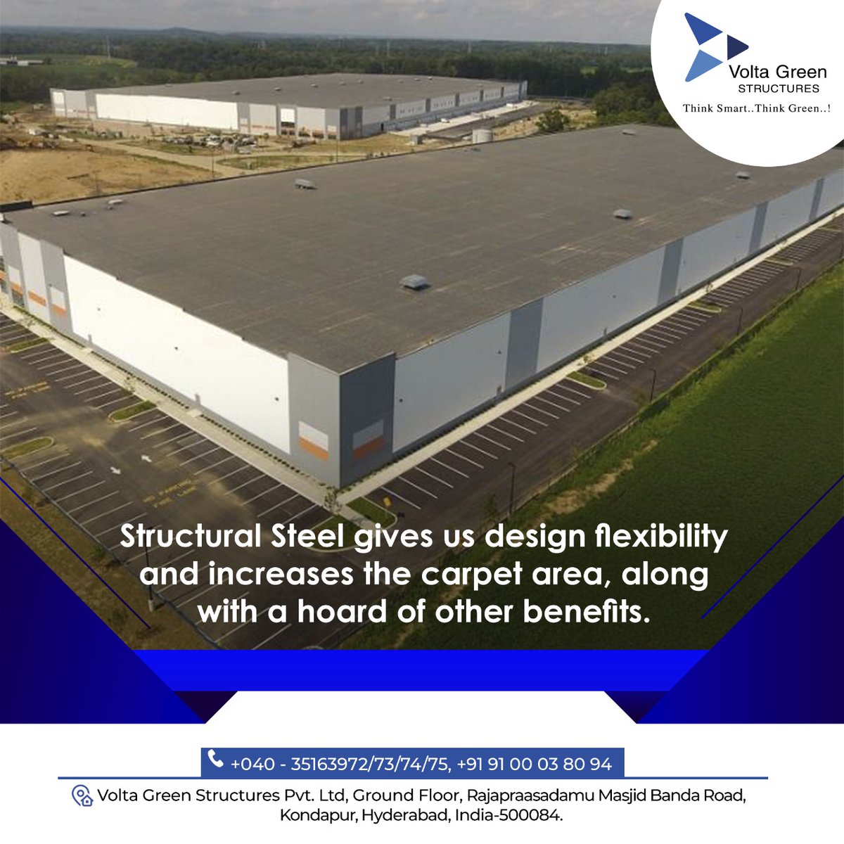 VoltaGreens's tweet photo. Structural steel offers a hoard of benefits in construction such as strength and enhancing the duration of the building, cutting down the construction time and more.
#VoltaGreenStructures #PreFabricatedBuildings #ModularSteel #SteelConstruction https://t.co/Gbsy0p8UmE