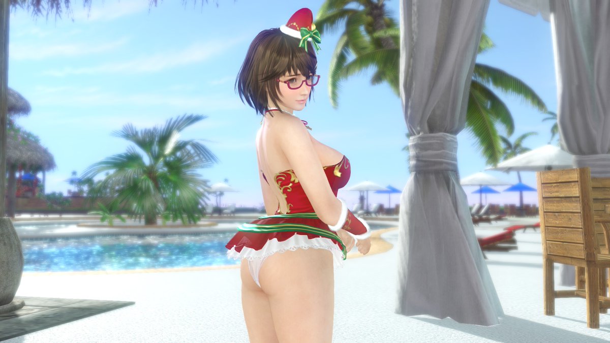 ヴィーナスコインに釣られて着崩してしまった… #DOAXVV #つくし #ルミナス・ベル #着崩れ