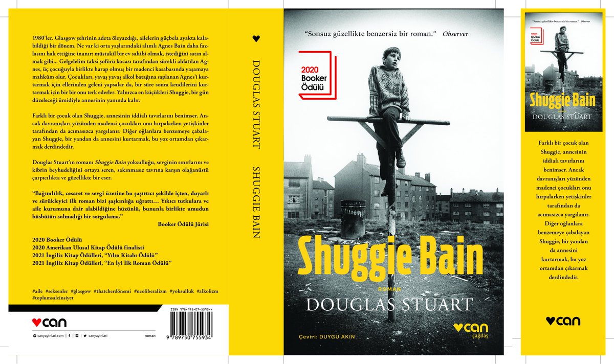 'Shuggie Bain' yola çıkmış, yakında geliyormuş. Douglas Stuart'ın ilk romanı başta Booker olmak üzere birçok ödül kazandı. Shuggie tabiri caizse 'çokbulutlu' bir roman. Ama aralardan sızan günışığı lazer gibi, içe işliyor. @duygu_akin çevirdi. @cicikomiko düzeltti. @canyayinlari