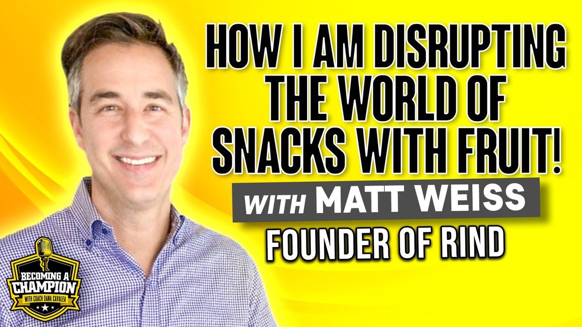 What I love about sitting down with entrepreneurs is that each one of them has a unique story- but all have guts and courage to "take a shot"- Matt Weiss, founder of <a href="/RindSnacks/">RIND Snacks</a> shares his story- and it is awesome.
youtu.be/KISFb8pdWjM