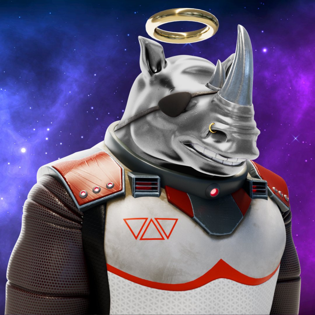 Giving away 180$ worth Space Rhino - in 90 min - to a lucky rhino-lover that will:

1. RT &amp; Like
2. Follow <a href="/Space__Rhinos/">Space Rhinos - Public Mint is now Live</a> &amp; tag 3 friends
3. Join Discord discord.gg/KUyMURpYpH
and say "Hey, blessed be the horn!" + Twitter username.

#NFTGiveaway #nftgiveaways