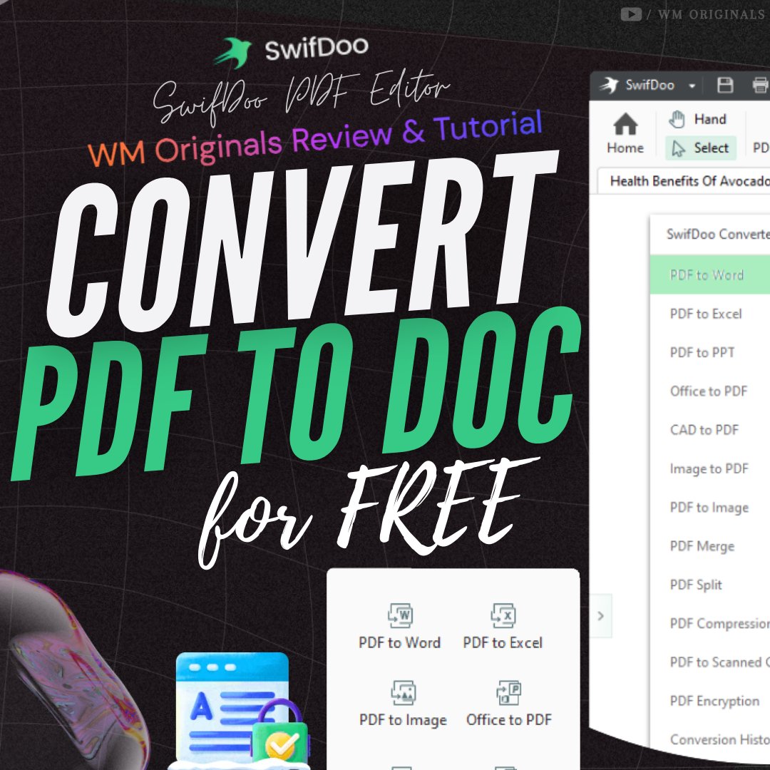 WMOriginals's tweet image. Learn how to Convert PDF file to editable Word file, Watch @swifdoo PDF Review ▶ youtu.be/55Cpejyknk0
#convertpdf #pdfconverter #pdftodoc #pdf #swifdoopdf #wmoriginals