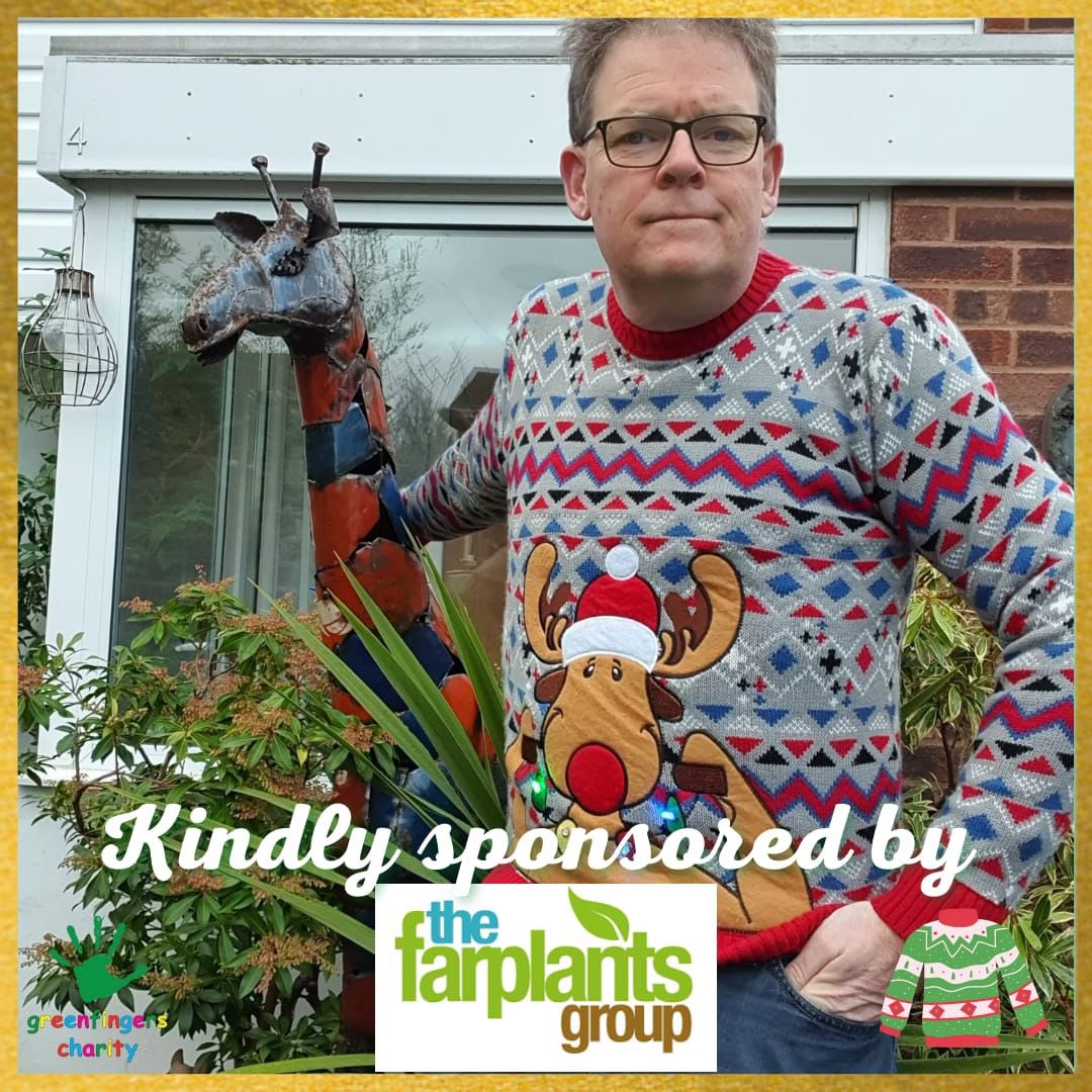 Farplants's tweet photo. Fantastic jumper for todays https://t.co/yCn549dY86
challenge. Boydd is wearing a different jumper in the run up to Christmas to raise money for @Greenfingerscha #fundraising #christmasjumper #Charity https://t.co/NuzfWUkXFW