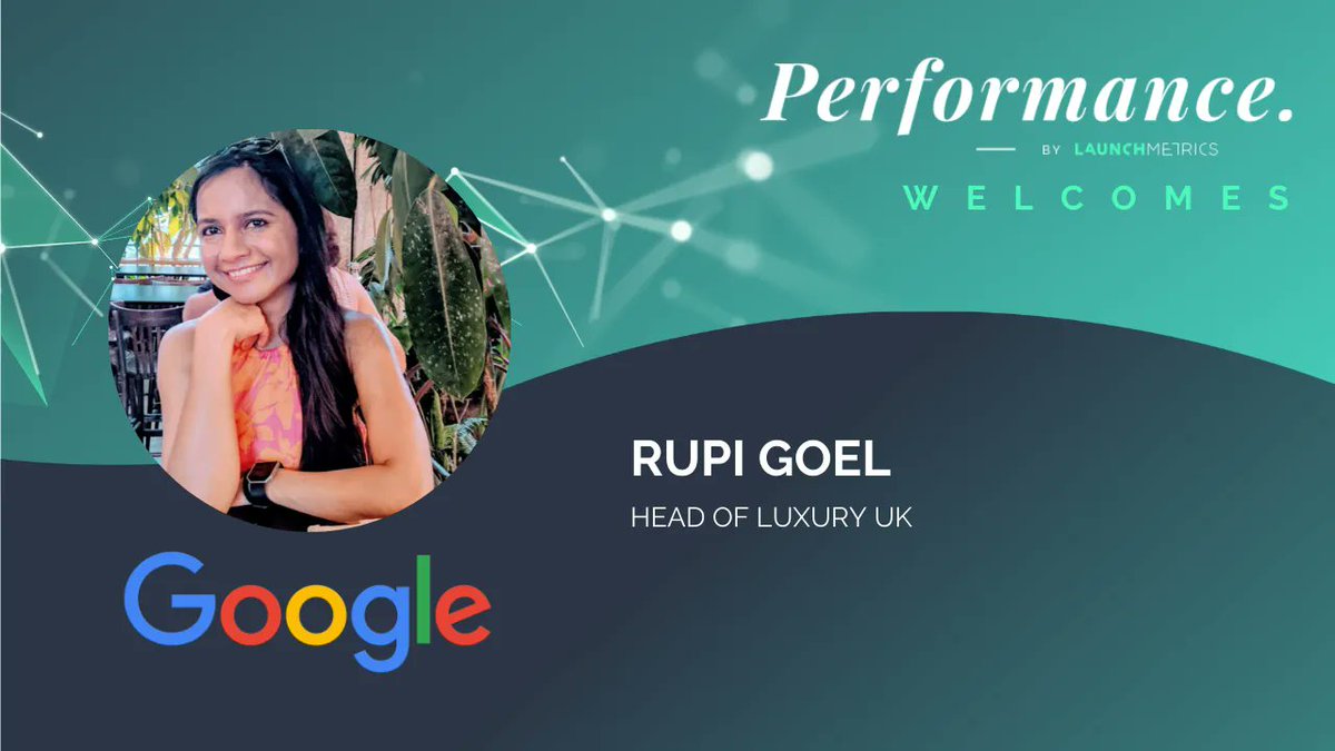 LaunchmetricsIT's tweet photo. NUOVO SPEAKER 📣
Rupi Goel, UK Head of Luxury di Google si unirà al nostro summit virtuale #Performance2022! 
Registrati ora per partecipare al suo workshop, '𝐿𝑢𝑥𝑢𝑟𝑦'𝑠 𝐺𝑟𝑒𝑎𝑡𝑒𝑠𝑡 𝐿𝑒𝑎𝑝: 𝐶𝑙𝑜𝑠𝑖𝑛𝑔 𝑡ℎ𝑒 𝐷𝑖𝑔𝑖𝑡𝑎𝑙 𝐺𝑎𝑝'  ⬇️
https://t.co/ix36avERux https://t.co/VBe6AK4kzF