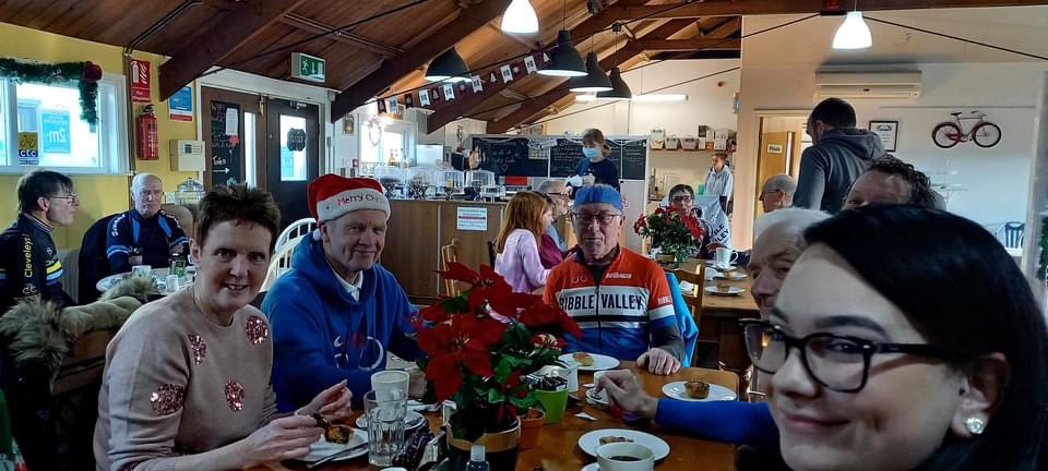 Ribblevalleycrc's tweet photo. Annual Mince Pie Festive Ride https://t.co/erIjhQvDrl