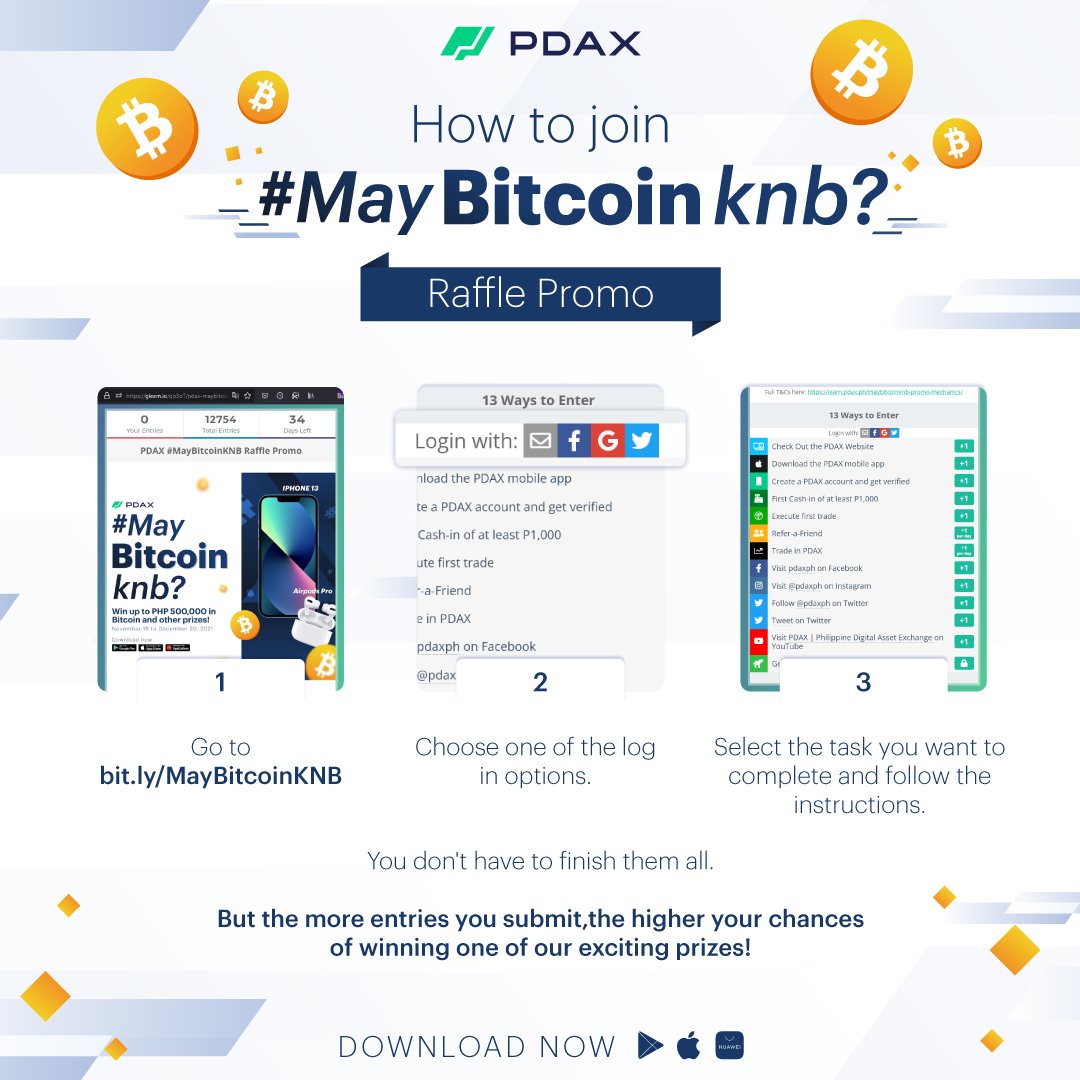 pdaxph's tweet photo. 🎁🎄LAST CALL para sa chance MANALO ng P200,000 in BITCOIN🎄🎁

Check out the photos below para malaman kung paano sumali.

I-a-announce namin kung sino ang GRAND PRIZE WINNER sa Miyerkules, December 22.🎅🏽 https://t.co/7AL55UX2WX