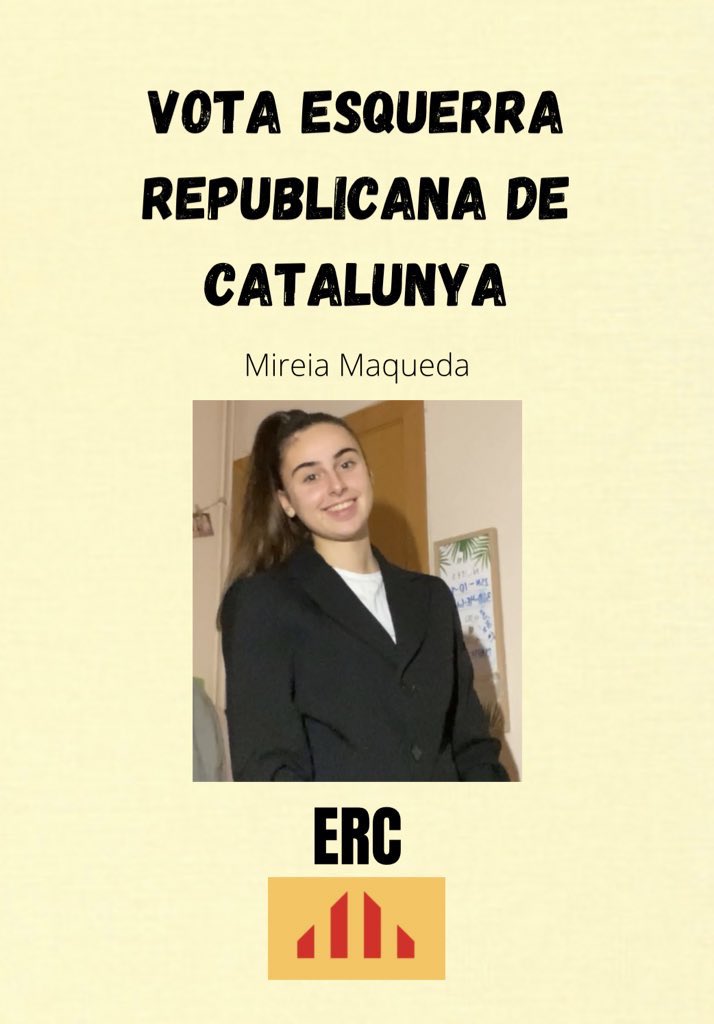 ERC (@ercbdn) on Twitter photo Ja tenim el nostre cartell on surt la nostra representant d’Esquerra Republicana Mireia Maqueda. #DebatAssum21 Ja tenim el nostre cartell on surt la nostra representant d’Esquerra Republicana Mireia Maqueda. #DebatAssum21