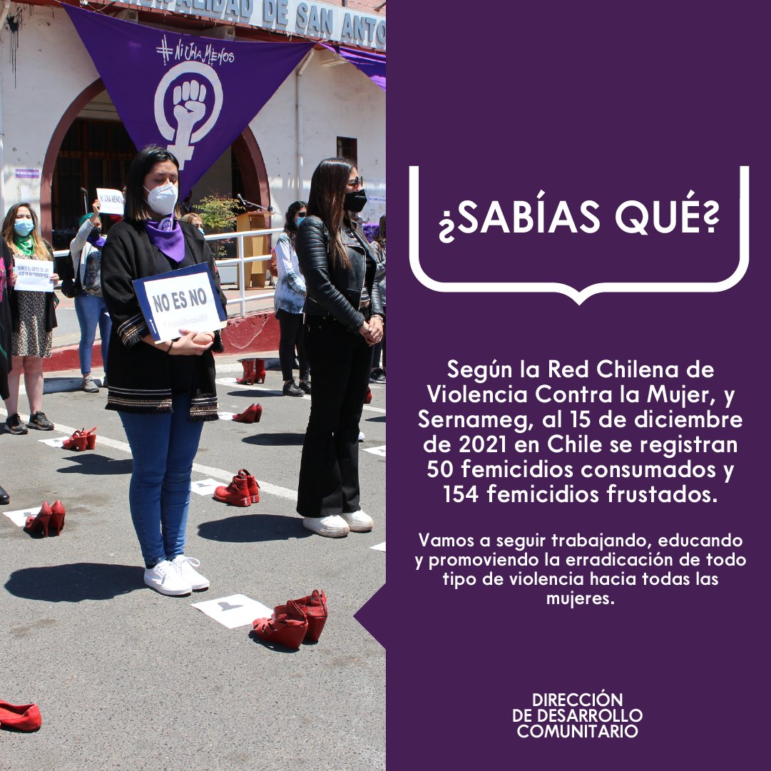 DIDECOIMSA's tweet photo. 🟣 Cada 19 de diciembre, se conmemora el Día Nacional Contra el Femicidio, declarado en la Ley N°21.282, con el objetivo de visibilizar este delito como expresión máxima de violencia contra las mujeres. https://t.co/T3GncVmfTt