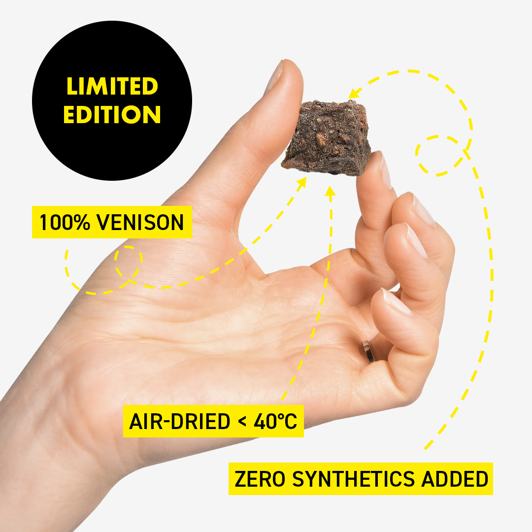 100% Wild Venison Meateorites 🦌

Owing to our commitment to use seasonal ingredients, we’ve been able to create a limited edition run of these fan favourites!

 Learn more here → gorocketo.com/product/dehydr… 

#rawdoguk #rawdogfood #organicdogtreats