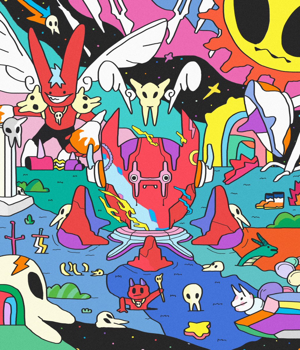 G e n e s i s   D r o p   o n
<a href="/KnownOrigin_io/">KnownOrigin.io</a>  1/1 Art
😈The Hell, Land, Demons (1/1)😈
digital painting 3000x3500 px.
Ξ 0 . 1 5 6
knownorigin.io/gallery/546800…
.
#cryptoart #NFT #cryptoartist #ETH #knownorigin