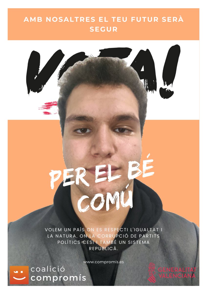 Compromis_fake's tweet photo. Aquet es el nostre cartell electoral!! #debatassum21 https://t.co/8371vt2cdl