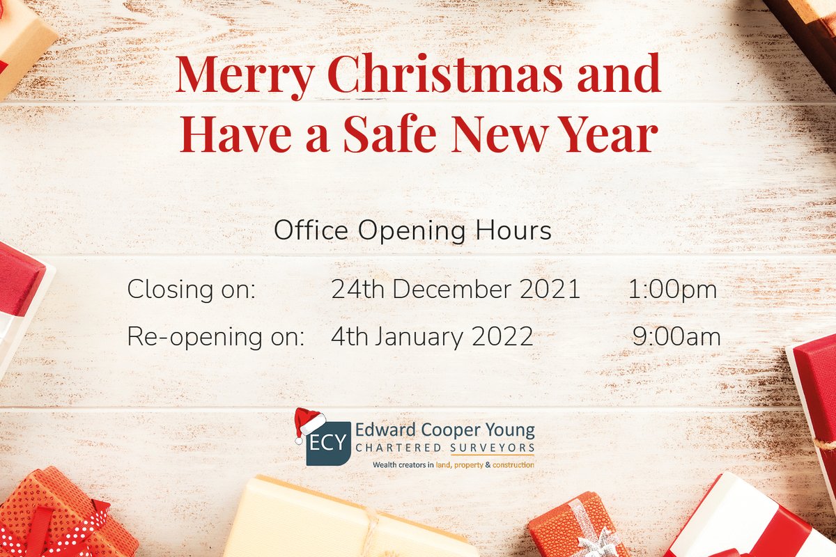 ECY will be working till 1:00pm on Friday 24th December, re-opening January 4th.
Have a Wonderful time everyone and stay safe!
#ecy #christmashours #oneforthediary
