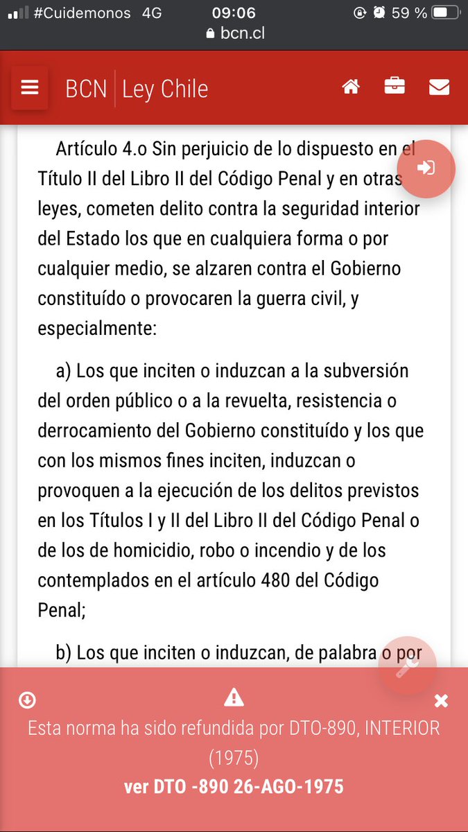 patipelao1's tweet photo. @mcontrerasv62 Aquí hay alguien postulando a una querella por ley de seguridad interior del Estado. Que dice @FiscaliadeChile https://t.co/REp6H9dHRs
