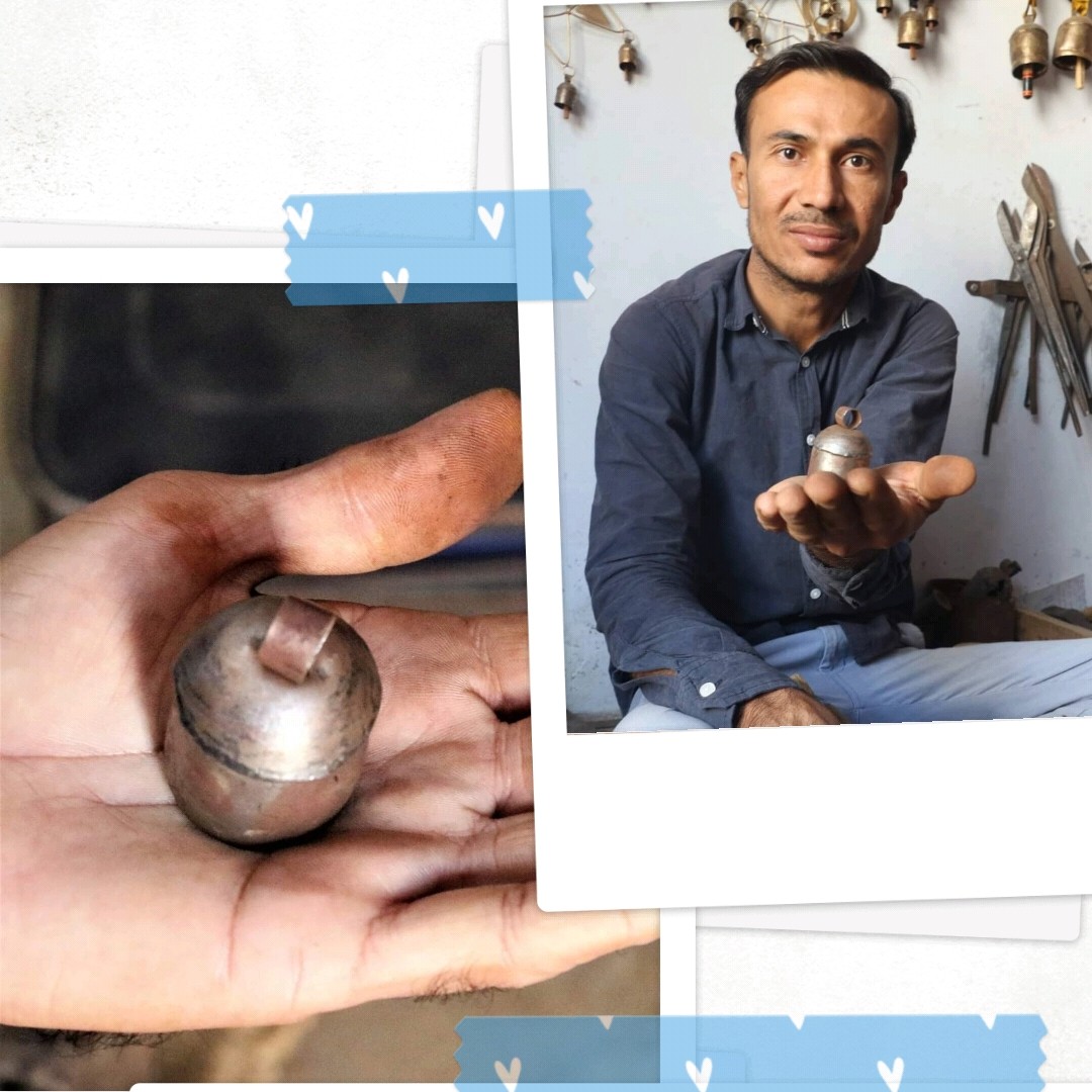 IndraniTweeets's tweet photo. #meettheartists
Copper Bell maker in #Nirona village near Bhuj Gujarat. Did you know these bells were once made for cattle but today they are sought for interior decor.
@GujaratTourism #copperbell #handmade #DekhoApnaDesh #golocalbuylocal https://t.co/BSRgwsfLGH