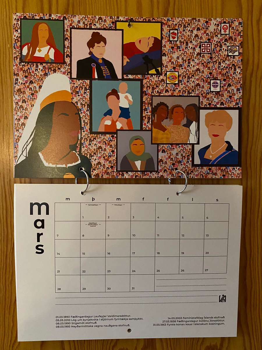 Dagatalið var að koma úr prentun 🙌
<a href="/viautgafa/">Vía</a> er búið að safna saman merkilegum dögum úr jafnréttisbaráttu kvenna og allskonar hópa samfélagsins sem hafa gegnum tíðina verið undirokuð og falin. Dagar sem við ættum öll að þekkja og muna og fagna. fæst hér: bit.ly/3e6LmDC