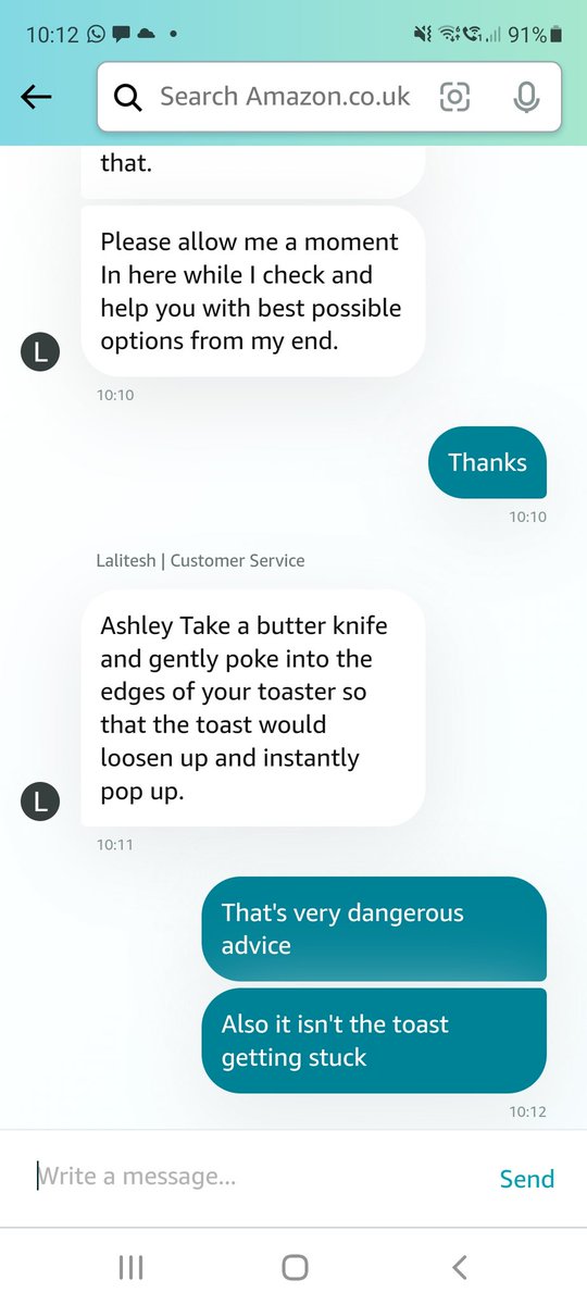 ashjchin's tweet photo. @AmazonUK faulty toaster advice... https://t.co/ZD5lrqtd9l