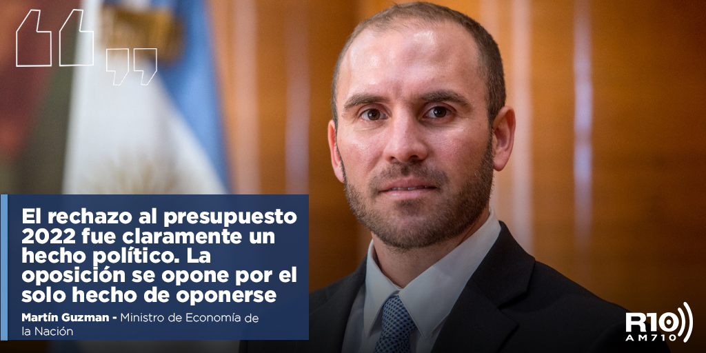 🔴 #TESTIMONIO | “El rechazo al presupuesto 2022 fue claramente un hecho político. La oposición se opone por el solo hecho de oponerse”, <a href="/Martin_M_Guzman/">Martín Guzmán</a> a <a href="/tunykollmann/">raul kollmann</a> en #RayosX 🎧 bit.ly/3Ffwe2A

📻 radio10bahia.com.ar - El Sonido de la Realidad