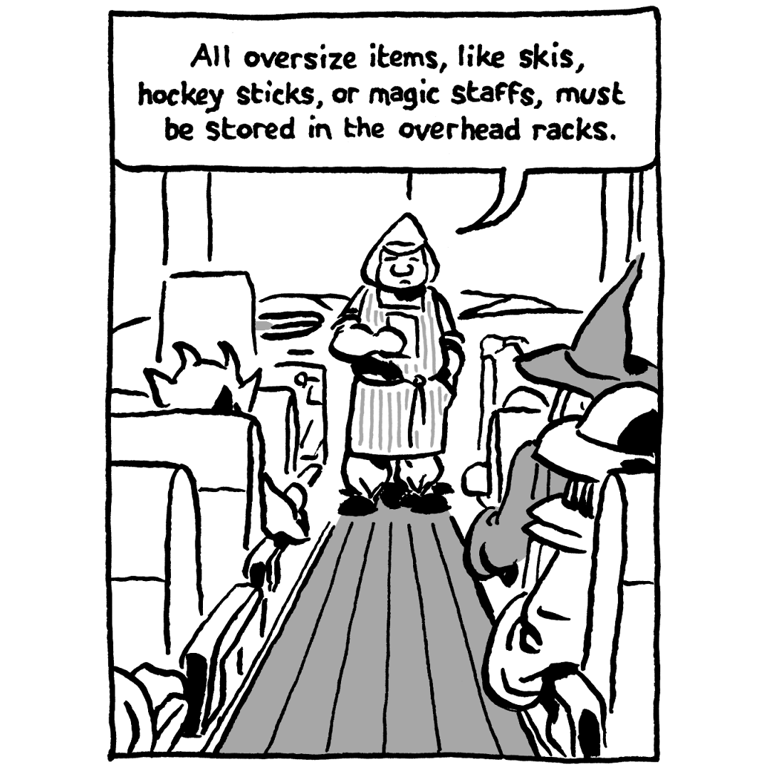 johncomic's tweet photo. new episode of "Not That Magic: Tales of Vernor Magus" (the Wizard of More Or Less) #comics #comicstrip #NotThatMagic #VernorMagus #RussTheBarbarian https://t.co/kH2RafPF0W