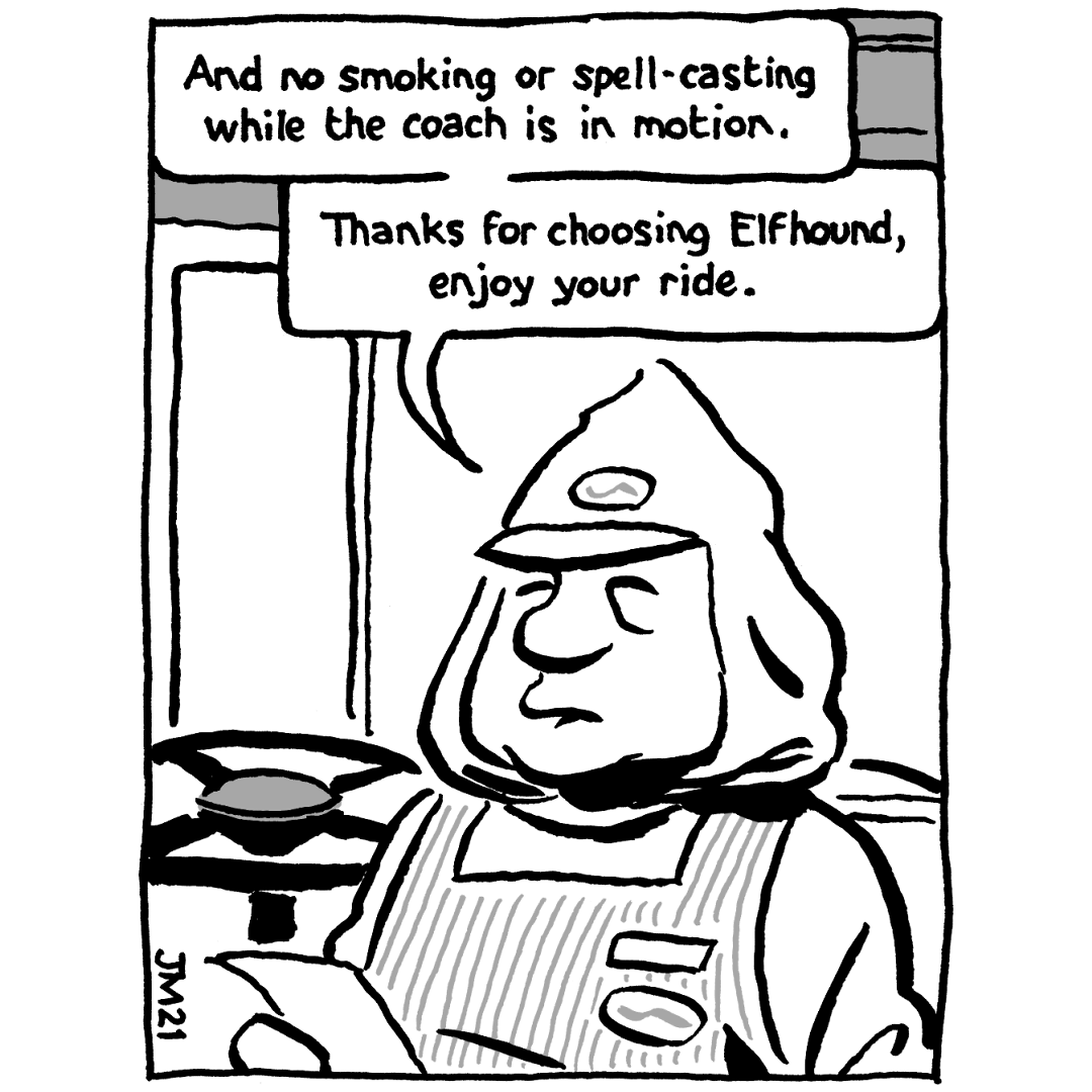 johncomic's tweet photo. new episode of "Not That Magic: Tales of Vernor Magus" (the Wizard of More Or Less) #comics #comicstrip #NotThatMagic #VernorMagus #RussTheBarbarian https://t.co/kH2RafPF0W
