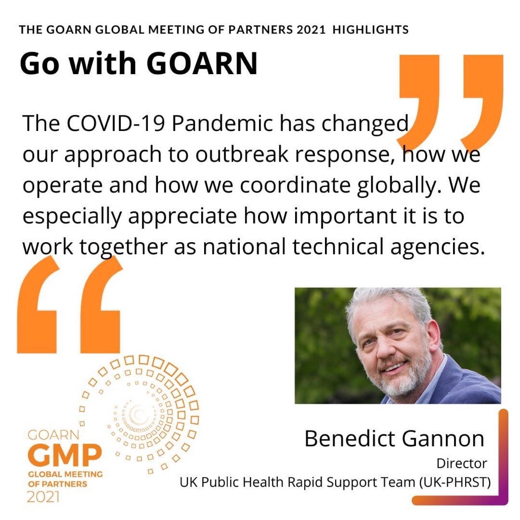 WHOWPRO's tweet photo. Highlights from our #GOARN #GMP2021 webinar “Go with GOARN” that shared perspectives from GOARN partners involved in COVID-19 deployments and the value of being part of this growing global network.
#OneWorldOneResponse
#GowithGOARN https://t.co/UjWuLbHKdc
