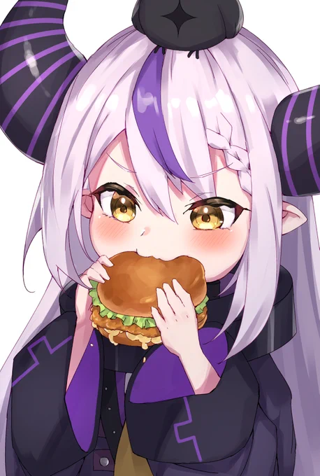 チキンクリスプしか勝たんラプ様🍔
#Laplus_Artdesu 