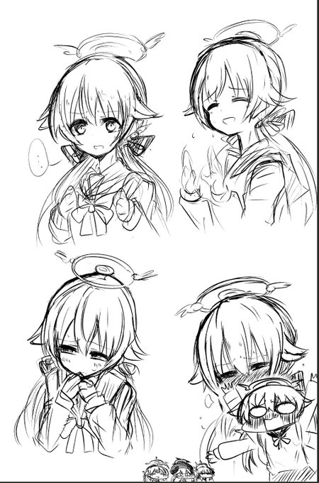 まじにしばらく絵が描けてなかったので描き方を思い出すためにヒフミちゃん描いたやつ 