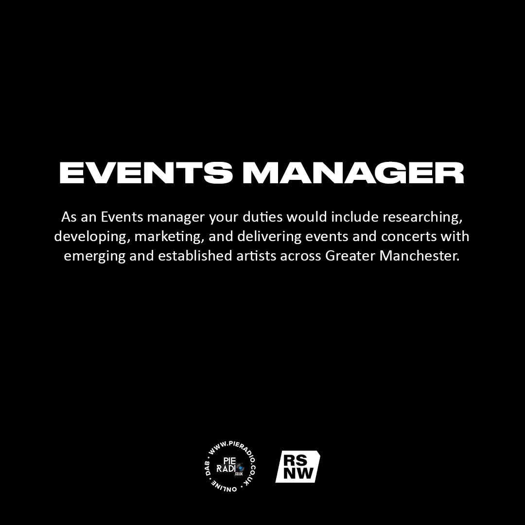 WE'RE HIRING! 

If you have a passion for radio, creative media, social media or events and would like to with us, here's your chance 

pieradio.co.uk/were-recruitin…

#manchester #stockport