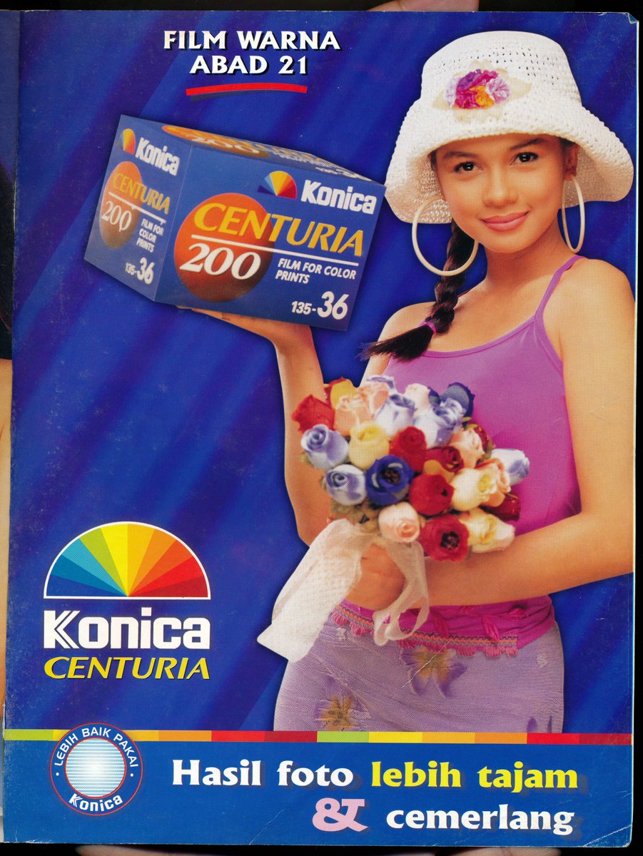 Iklan film KONICA 20 tahun yang lalu...
Ingat modelnya ?