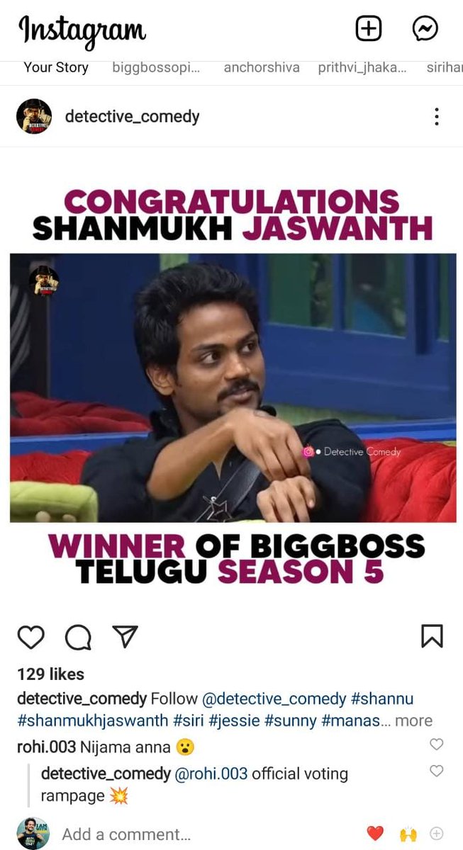 Thanusr25527394's tweet photo. Always Shannu
Our winner @shannu__7
#PeoplesWinnerShannu https://t.co/2SHZ0zVIwa