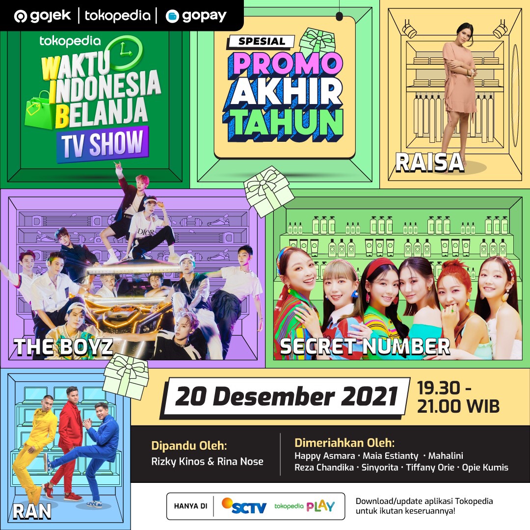 tapandi_'s tweet photo. Guyss jangan mau ketinggalan! Ada #WIBSpesialPromoAkhirTahun dengan artis yang keren2 parah dari dalam negeri dan luar negeri. Demam k-popku terobati bundd
Bentar lagi nihh
#TokopediaxSECRETNUMBER
#AdaTHEBOYZdiWIBTVShow
https://t.co/UP3kSr3gri https://t.co/vqld9M6it0