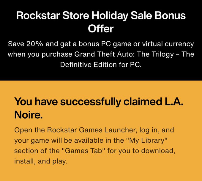 How to claim free game offer with GTA Trilogy PC Edition