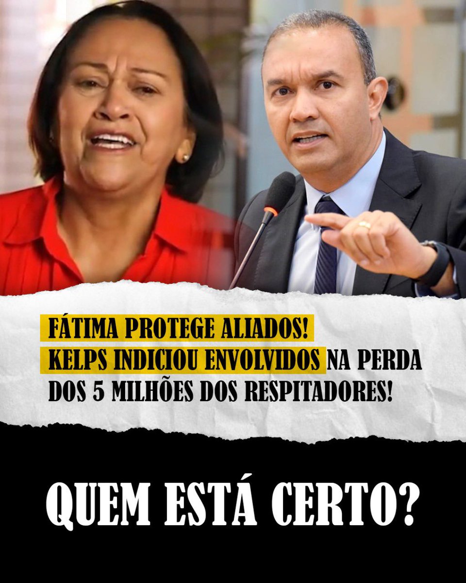 kelpslimaRN's tweet photo. Deixe sua opinião, devo continuar a investigação contra o Consórcio Nordeste e os envolvidos, ou parar como quer a Governadora? https://t.co/FQYgAdYet1