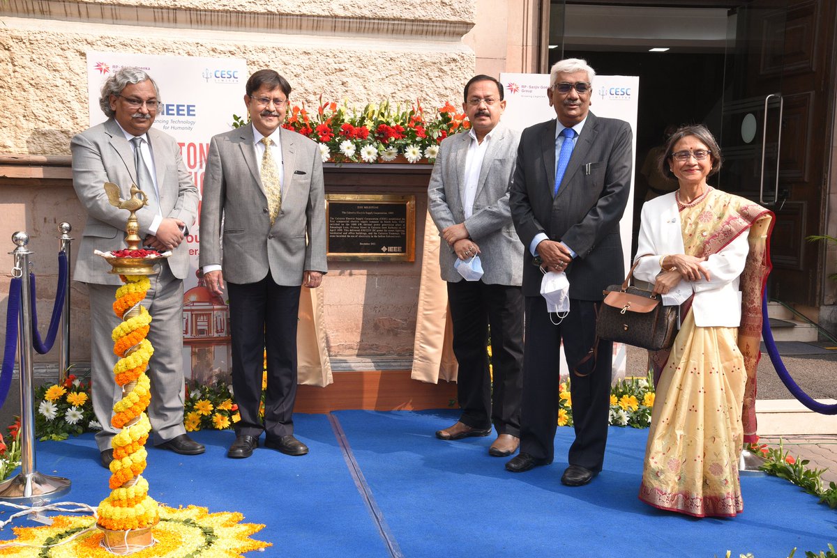 CESCLimited's tweet image. CESC Limited receives rare honour - the IEEE Milestone for Advancement of Technology. The Milestone which is the fourth for India, had previously recognised the pioneer legendary works of Sir Jagdish Chandra Bose and Sir C V Raman. 

#TechnologyForHumanity #PoweringLives
