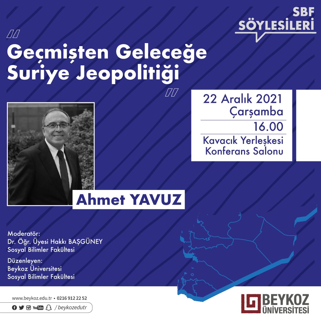 SBF Söyleşileri'nde bu ay Ahmet Yavuz'u ağırlıyoruz. Etkinlik 22 Aralık Çarşamba günü saat 16:00'da.