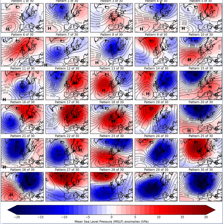 MetOffice_Sci's tweet image. New @metoffice research (bit.ly/3s9KmXz)  investigates future changes in British Isles weather patterns using the UK Climate Projections (#UKCP) combined with the set of Met Office 30 weather patterns. 

A summary article is available here: bit.ly/3ywN4HH