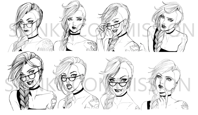 Saoirse expression sheet
commissioned by Han 