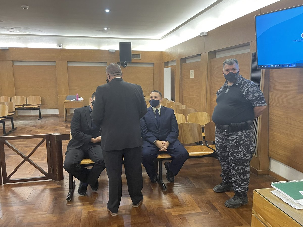 fcocenteno's tweet photo. En instantes comienza el juicio contra Lucas Gómez, policía acusado por encubrimiento del violador serial de La Calera. Es el policía que se encuentra detenido por la muerte de Blas Correas @Cadena3Com https://t.co/S3DGdLDxN6