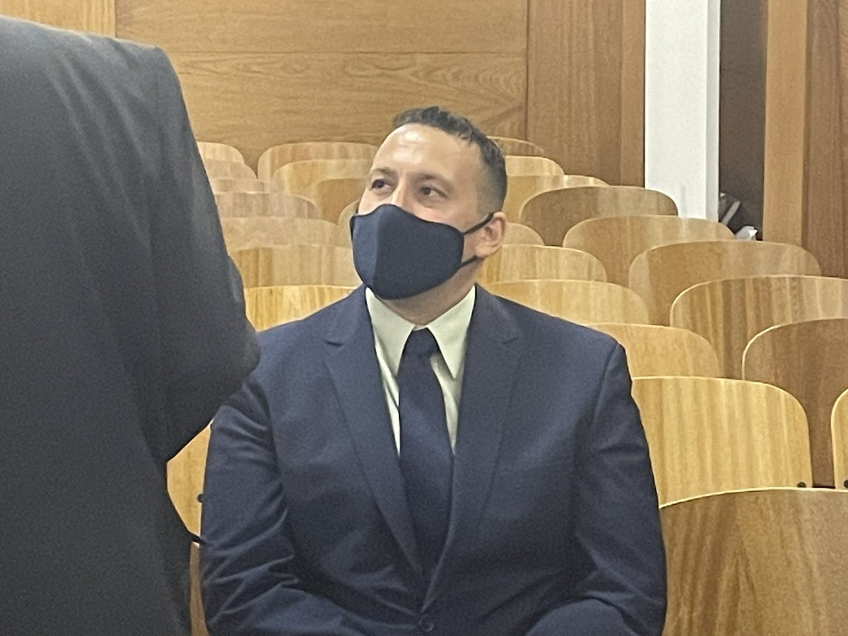 fcocenteno's tweet photo. En instantes comienza el juicio contra Lucas Gómez, policía acusado por encubrimiento del violador serial de La Calera. Es el policía que se encuentra detenido por la muerte de Blas Correas @Cadena3Com https://t.co/S3DGdLDxN6